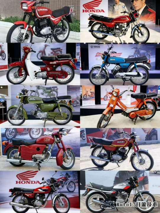 那些年的摩托车们，你骑过里面的哪几台？